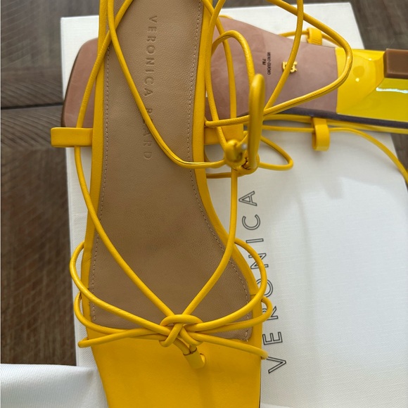 Veronica Beard Foley Ankle Tie Sandals - Picture 3 of 3